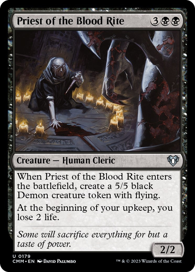 Priest of the Blood Rite (179) (Commander Masters)