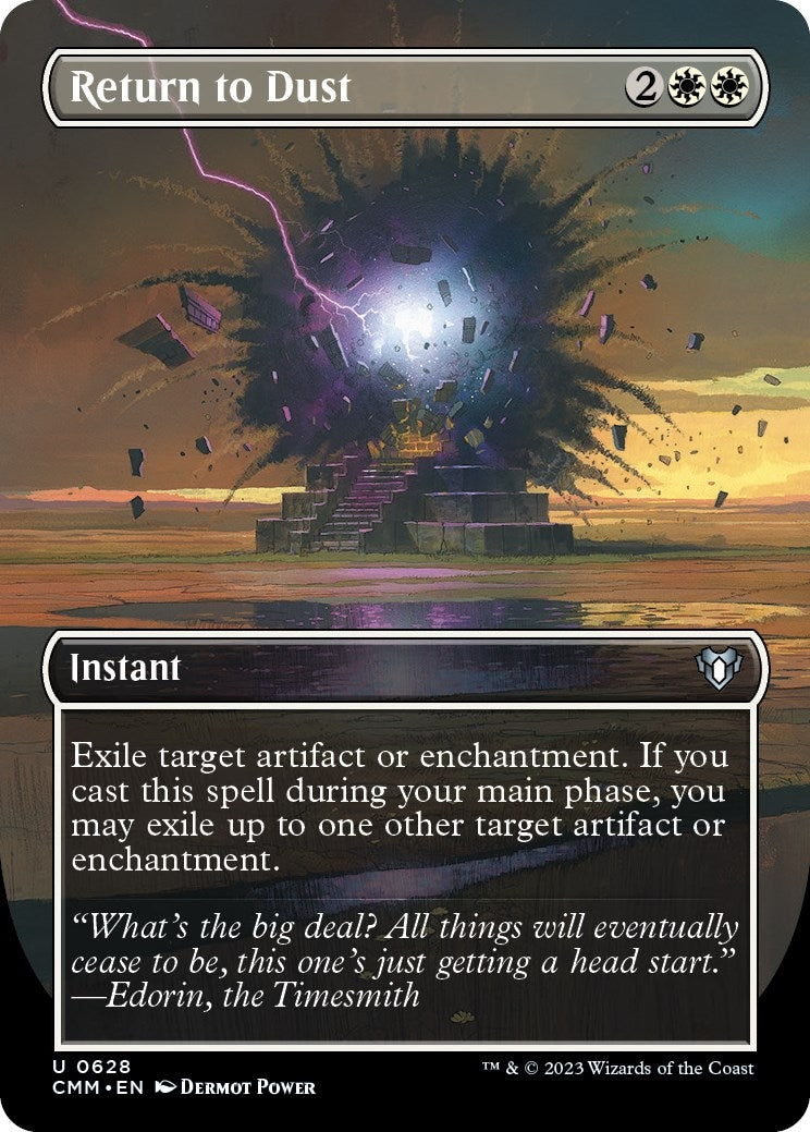 Return to Dust (Borderless) (628) (Commander Masters)