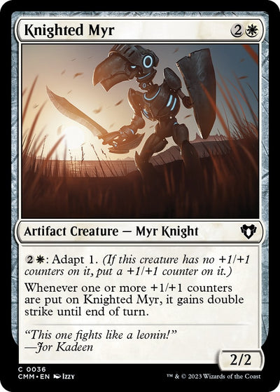 Knighted Myr (36) (Commander Masters)
