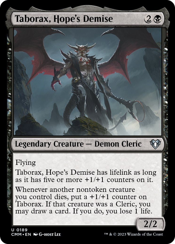 Taborax, Hope's Demise (189) (Commander Masters)