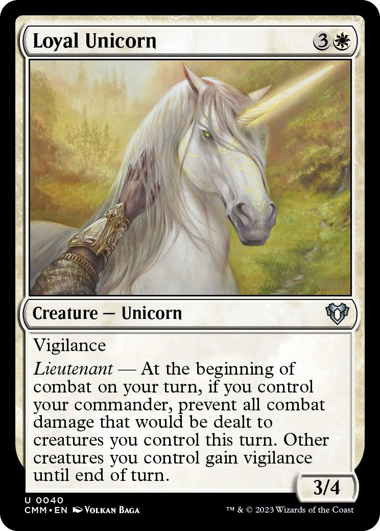 Loyal Unicorn (40) (Commander Masters)