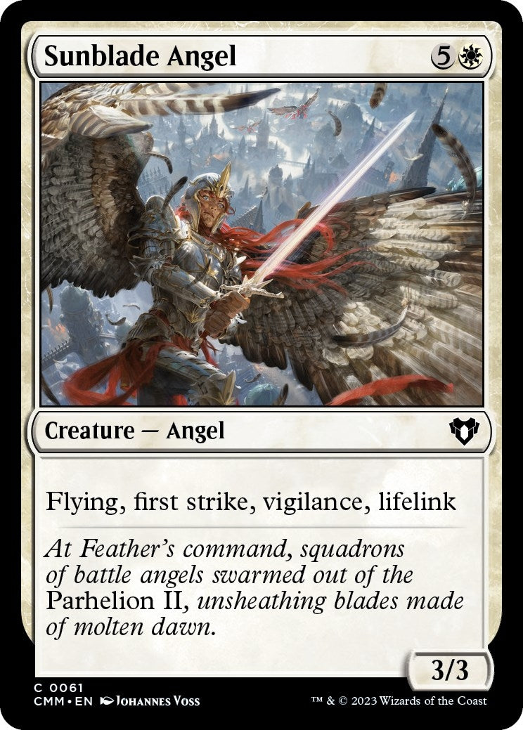Image for Sunblade Angel (61) (Commander Masters) - Magic: The Gathering