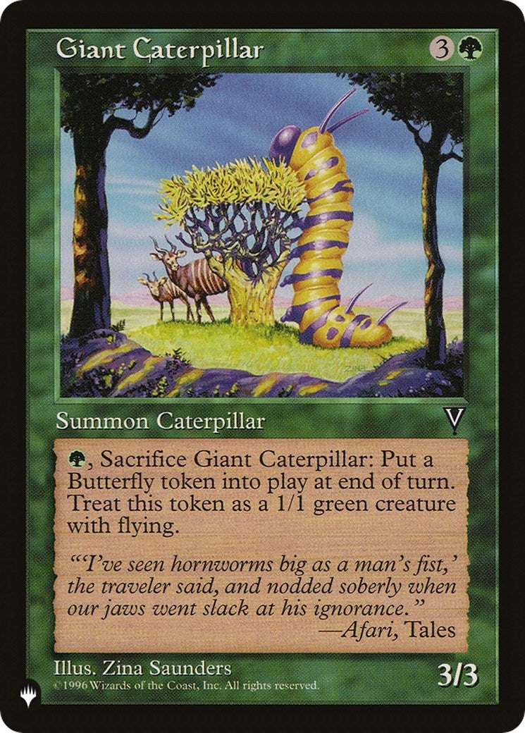 Giant Caterpillar (The List Reprints)