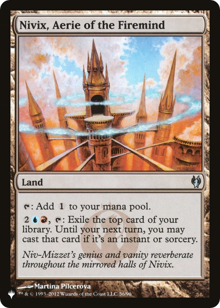 Nivix, Aerie of the Firemind (36/90) (The List Reprints)