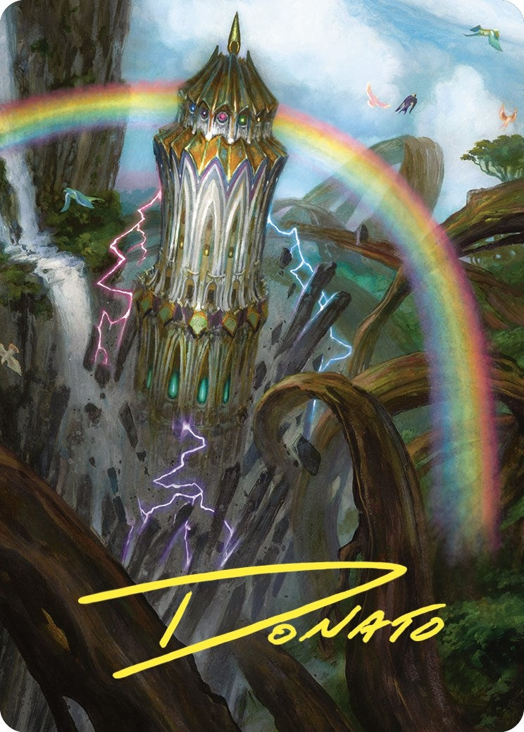 Command Tower Art Card (Gold-Stamped Signature) (47) (Art Series: Commander Masters)