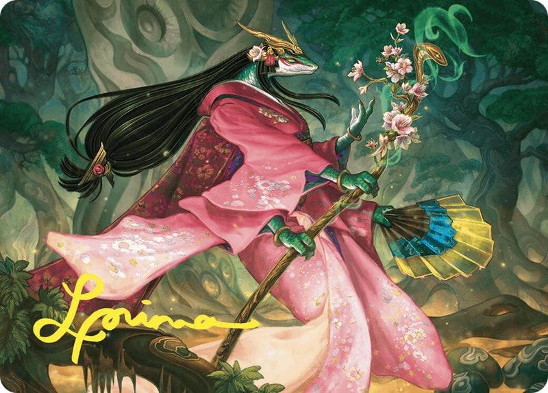 Sakiko, Mother of Summer Art Card (Gold-Stamped Signature) (24) (Art Series: Commander Masters)