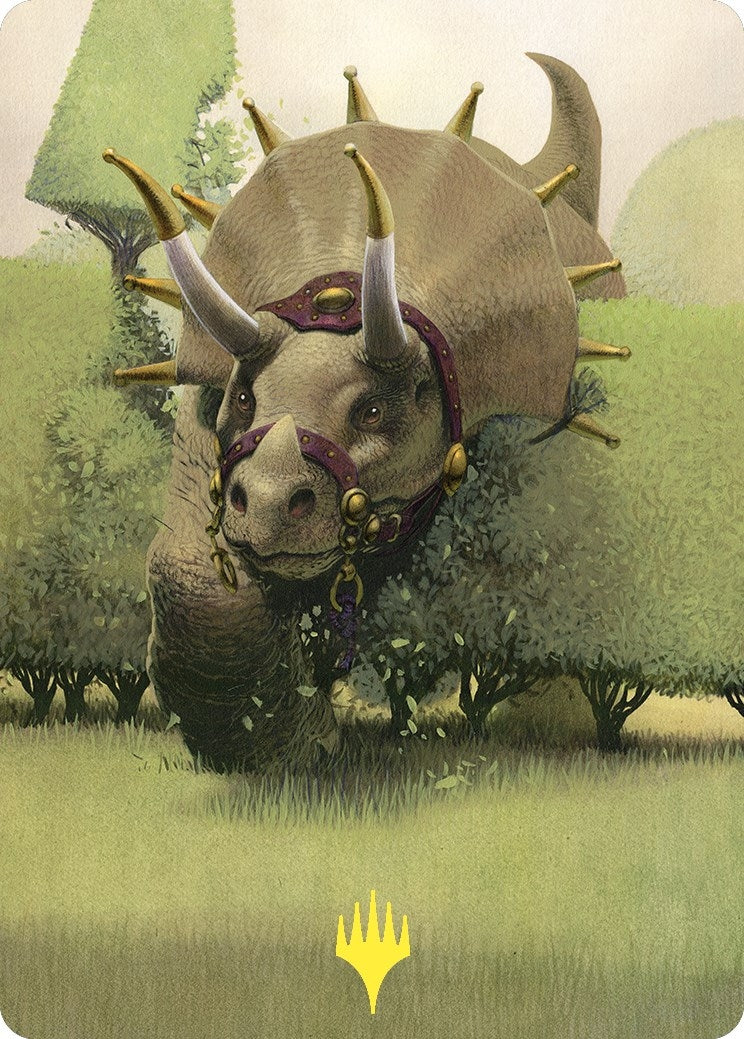 Regal Behemoth Art Card (Gold-Stamped) (43) (Art Series: Commander Masters)