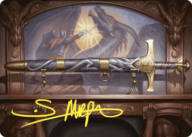 Ancestral Blade Art Card (Gold-Stamped Signature) (1) (Art Series: Commander Masters)