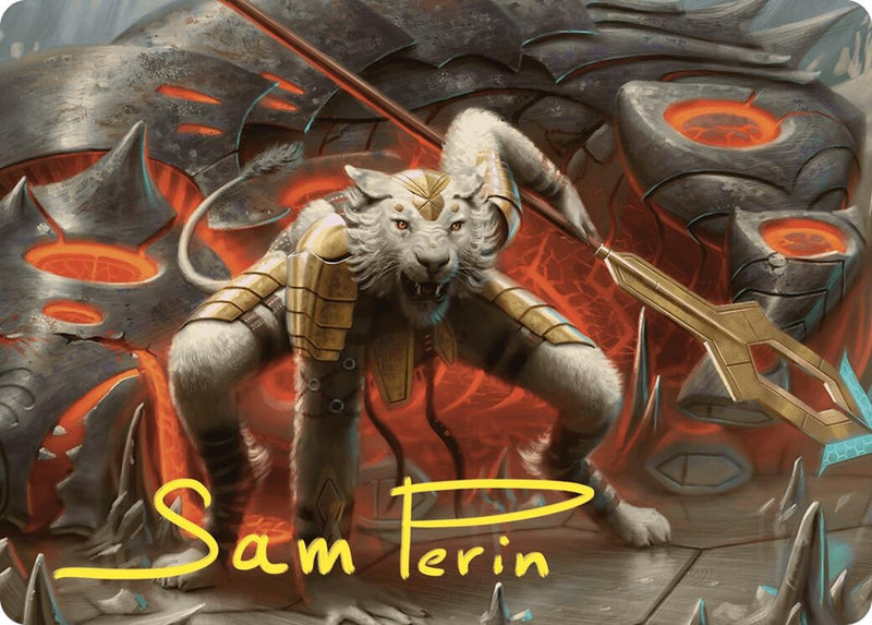 Sunspear Shikari Art Card (Gold-Stamped Signature) (4) (Art Series: Commander Masters)