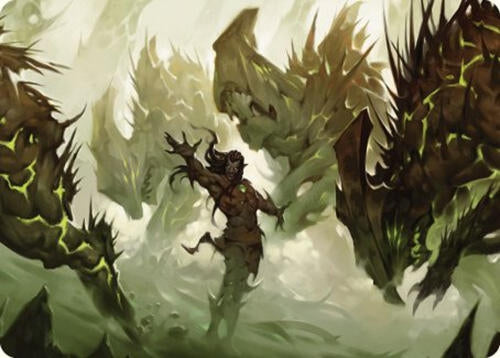 Ezuri's Predation Art Card (23) (Art Series: Commander Masters)