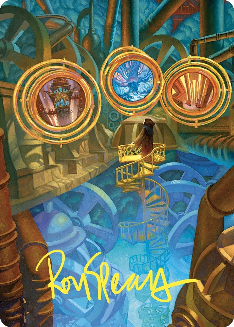Extraplanar Lens Art Card (Gold-Stamped Signature) (46) (Art Series: Commander Masters)