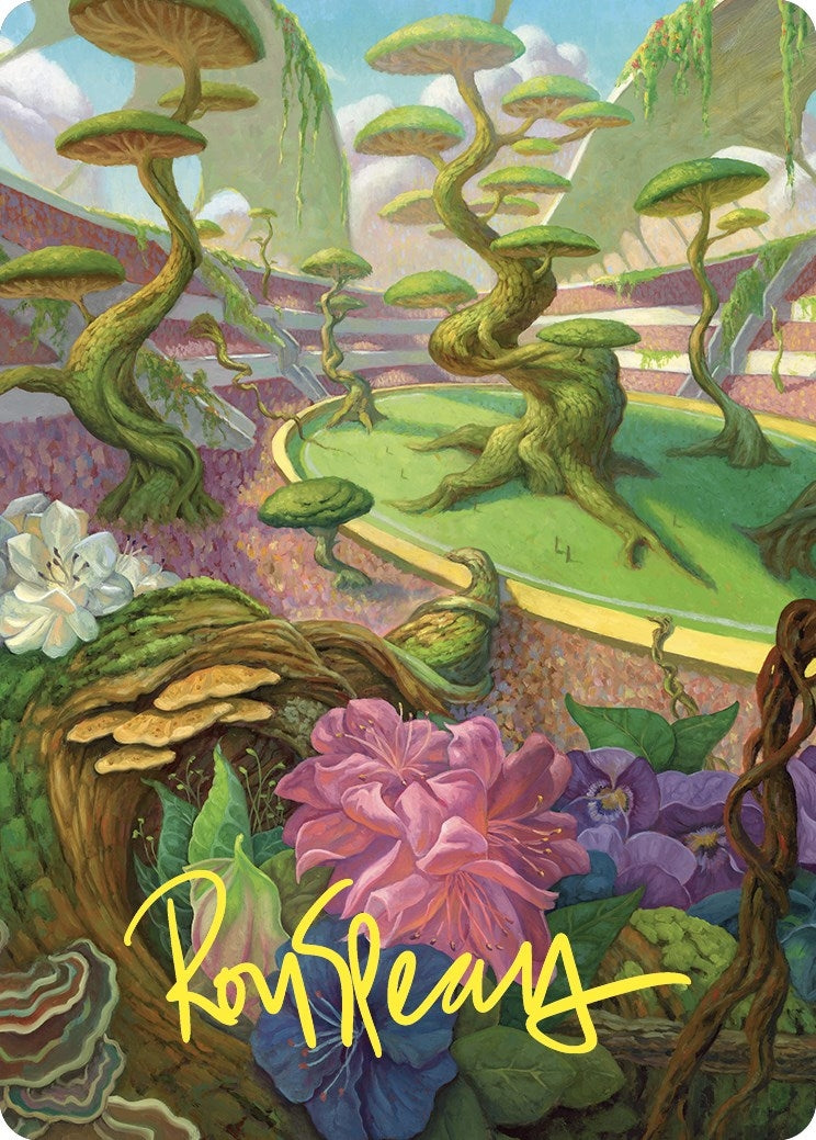 Undergrowth Stadium Art Card (Gold-Stamped Signature) (49) (Art Series: Commander Masters)