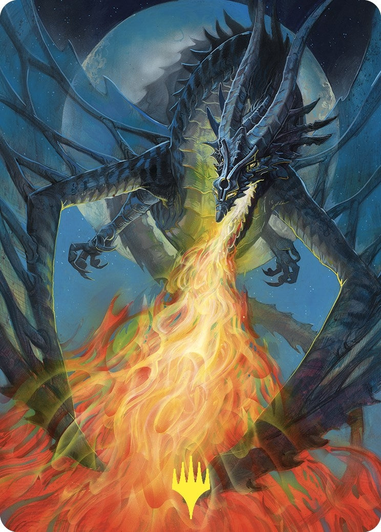 Balefire Dragon Art Card (Gold-Stamped) (65) (Art Series: Commander Masters)
