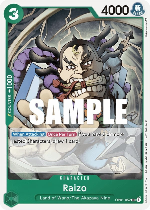 Image for Raizo (Event Pack Vol. 2) (OP01-052) (One Piece Promotion Cards) - One Piece Card Game