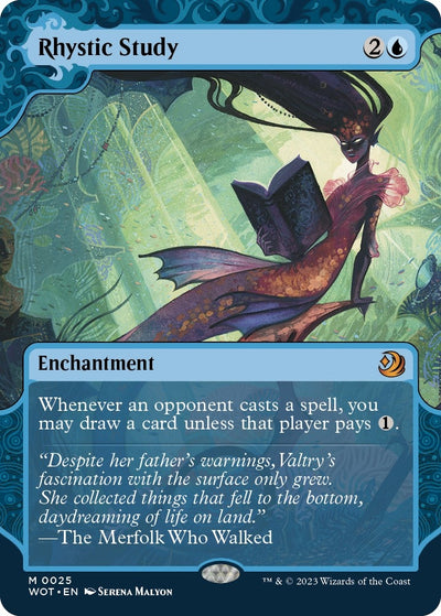 Rhystic Study (25) (Wilds of Eldraine: Enchanting Tales)