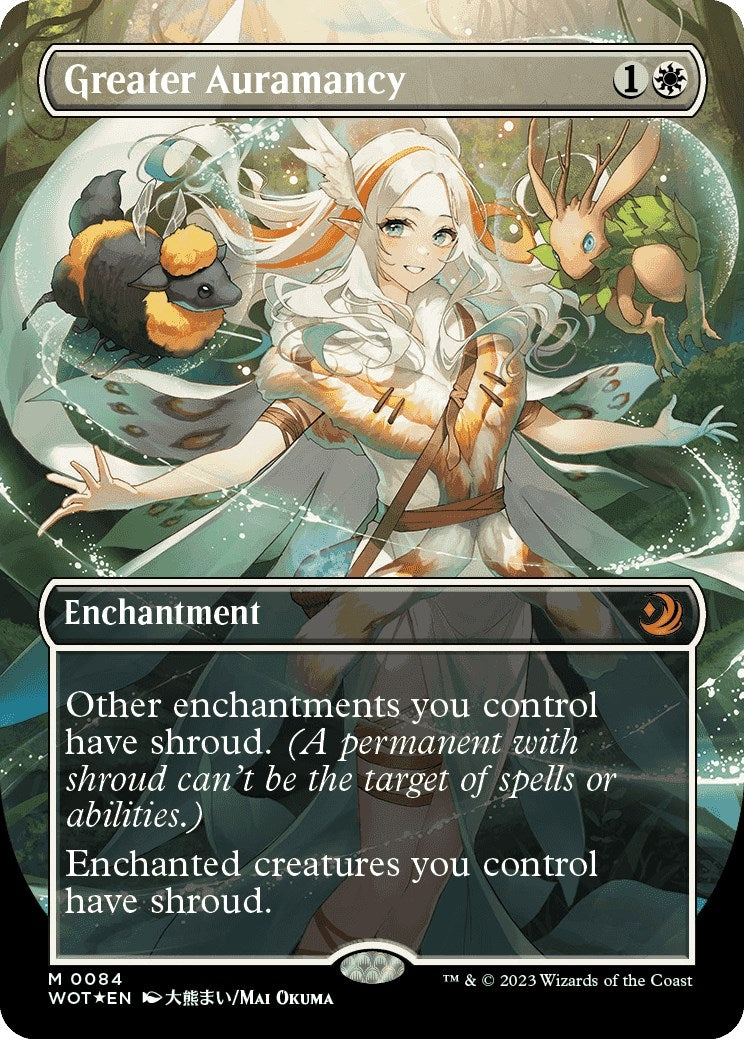 Greater Auramancy (Anime Borderless) (Confetti Foil) (84) (Wilds of Eldraine: Enchanting Tales)