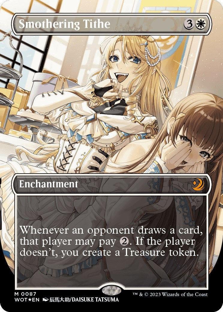 Smothering Tithe (Anime Borderless) (Confetti Foil) (87) (Wilds of Eldraine: Enchanting Tales)