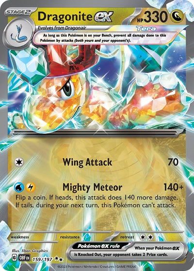 Dragonite ex (159/197) (SV03: Obsidian Flames)