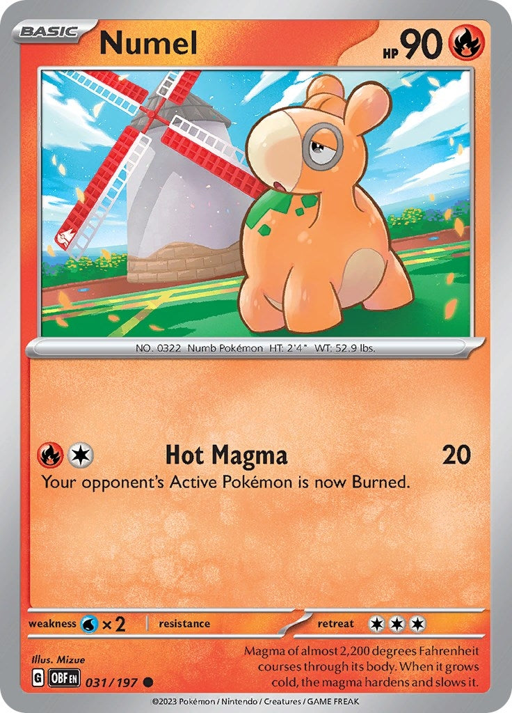 Image for Numel (031/197) (SV03: Obsidian Flames) - Pokemon