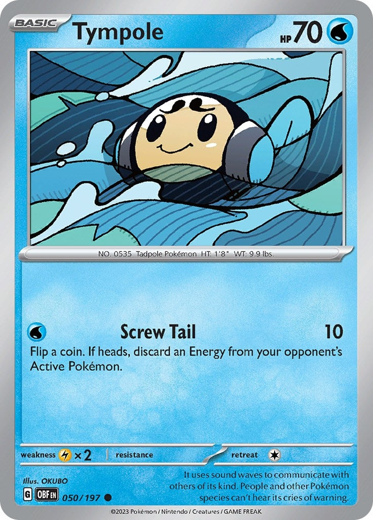 Image for Tympole (050/197) (SV03: Obsidian Flames) - Pokemon