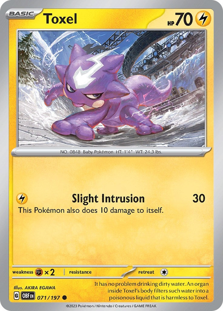 Image for Toxel (071/197) (SV03: Obsidian Flames) - Pokemon