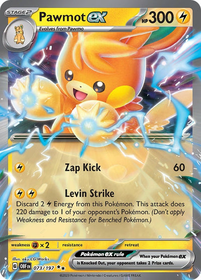 Pawmot ex (073/197) (SV03: Obsidian Flames)