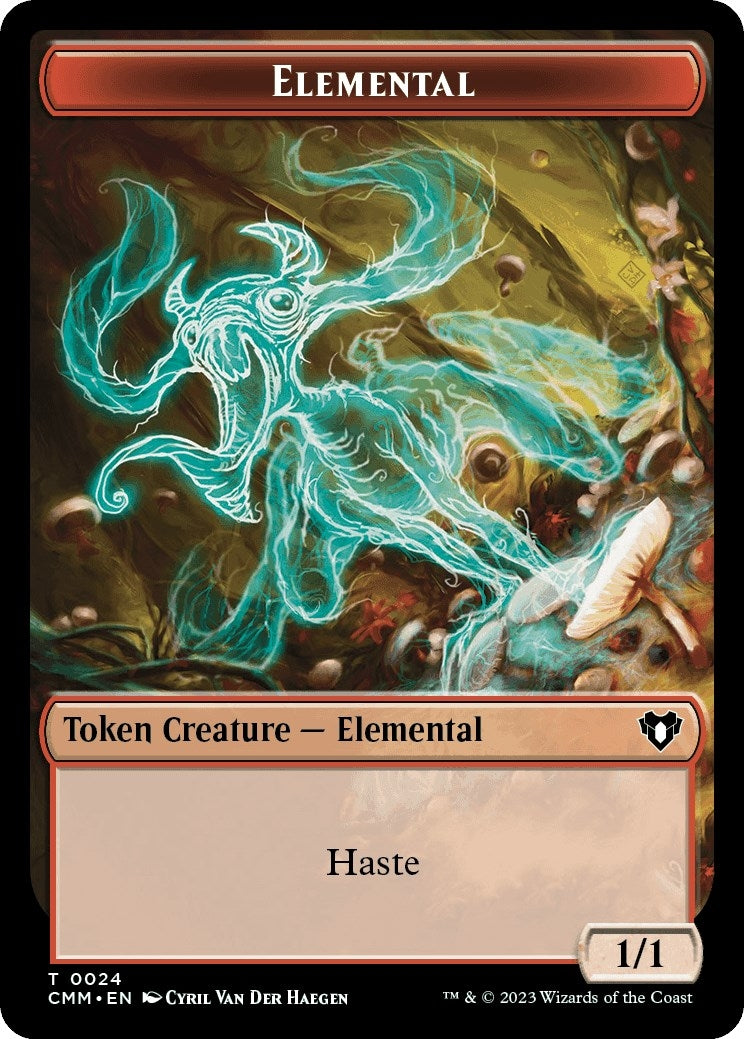 Elemental (0024) // Spider Double-Sided Token (24 // 36) (Commander Masters)
