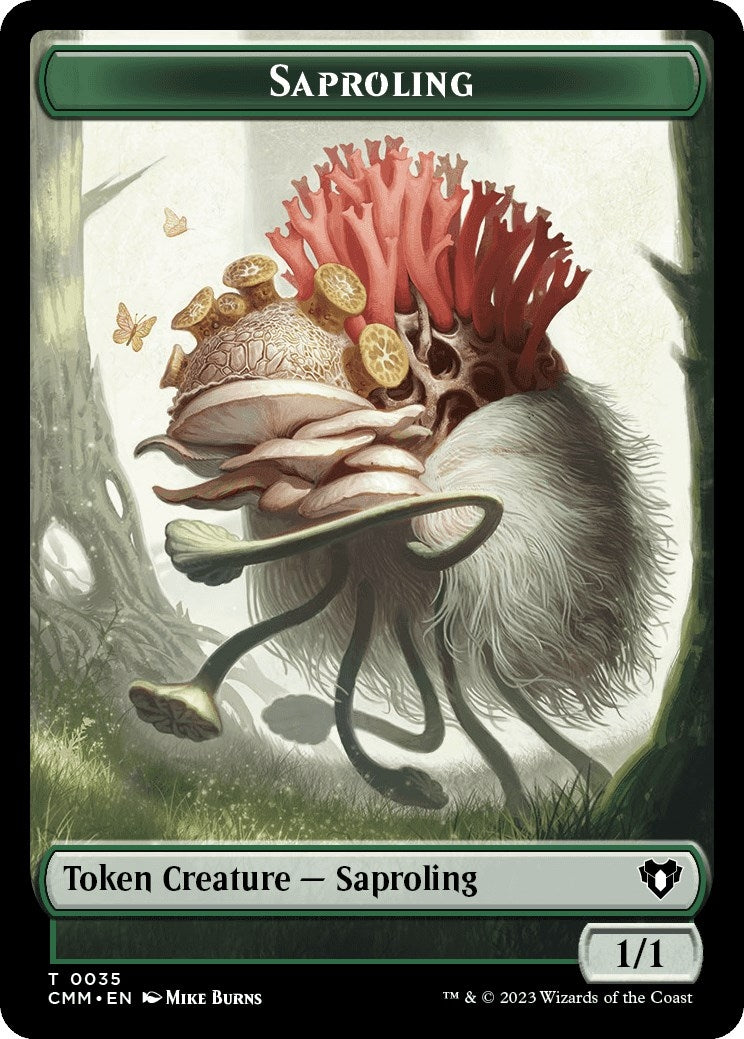 Saproling // Knight Double-Sided Token (35 // 7) (Commander Masters)
