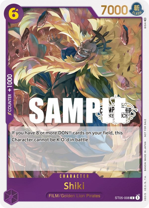 Image for Shiki (Store Championship Participation Pack Vol. 2) (ST05-008) (One Piece Promotion Cards) - One Piece Card Game