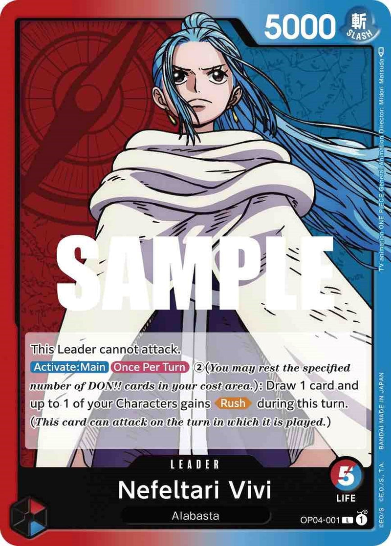 Image for Nefeltari Vivi (001) (OP04-001) (Kingdoms of Intrigue) - One Piece Card Game