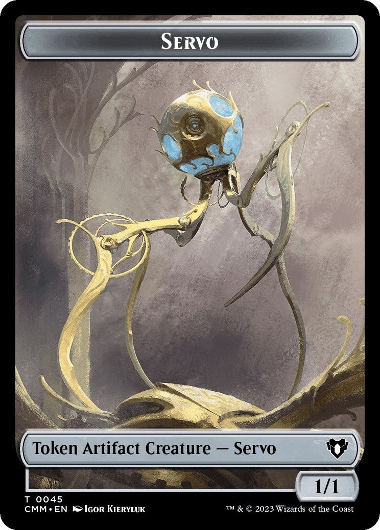 Servo // Elemental (0037) Double-Sided Token (45 // 37) (Commander Masters)