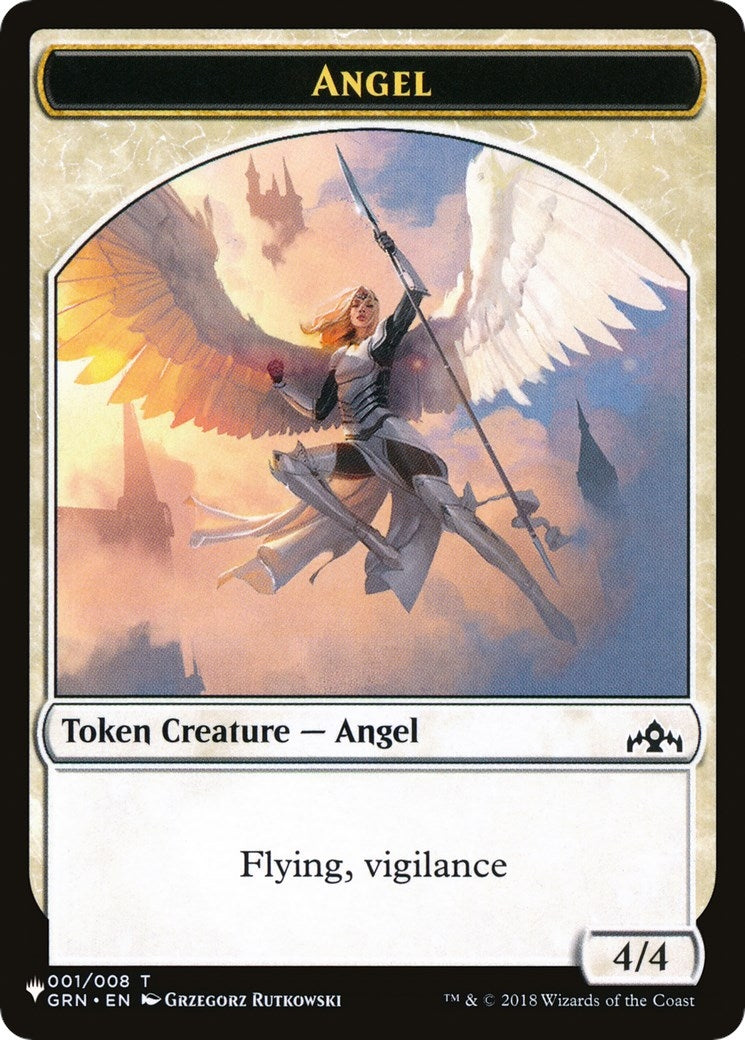 Angel // Warrior Double-Sided Token (1 // 17) (The List Reprints)