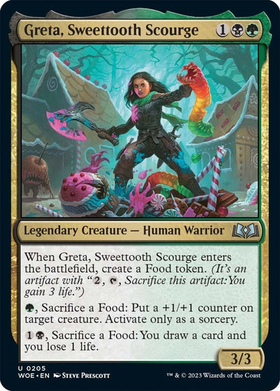 Greta, Sweettooth Scourge (205) (Wilds of Eldraine)