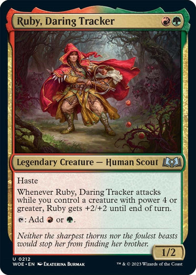 Ruby, Daring Tracker (212) (Wilds of Eldraine)
