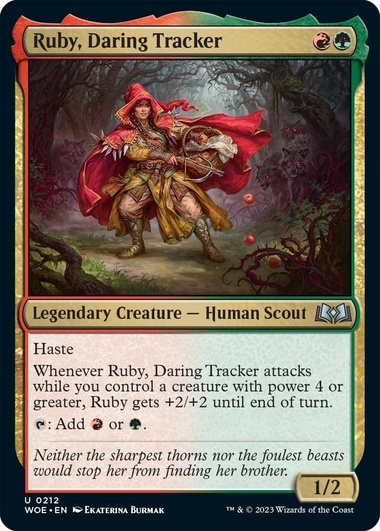 Ruby, Daring Tracker (212) (Wilds of Eldraine)