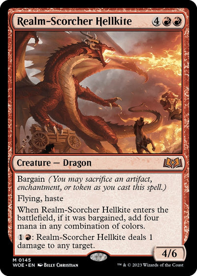 Realm-Scorcher Hellkite (145) (Wilds of Eldraine)