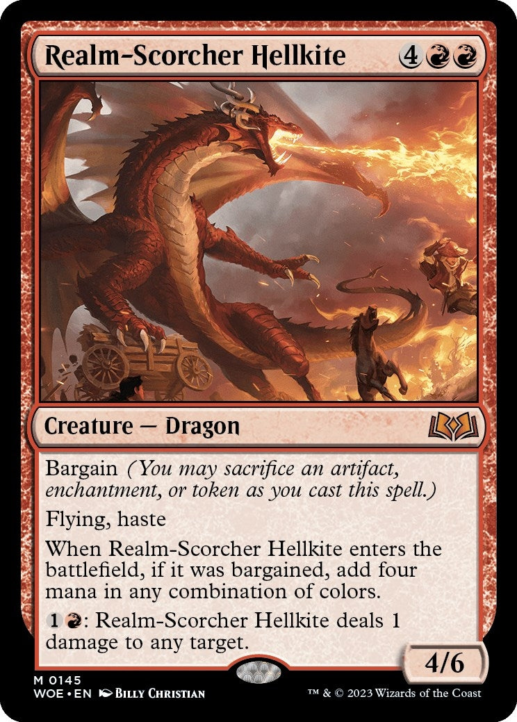 Realm-Scorcher Hellkite (145) (Wilds of Eldraine)