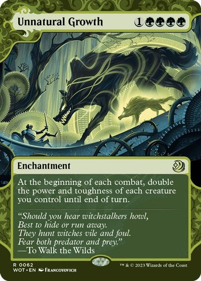 Unnatural Growth (62) (Wilds of Eldraine: Enchanting Tales)