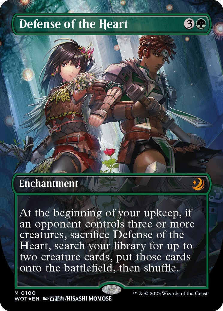 Defense of the Heart (Anime Borderless) (Confetti Foil) (100) (Wilds of Eldraine: Enchanting Tales)