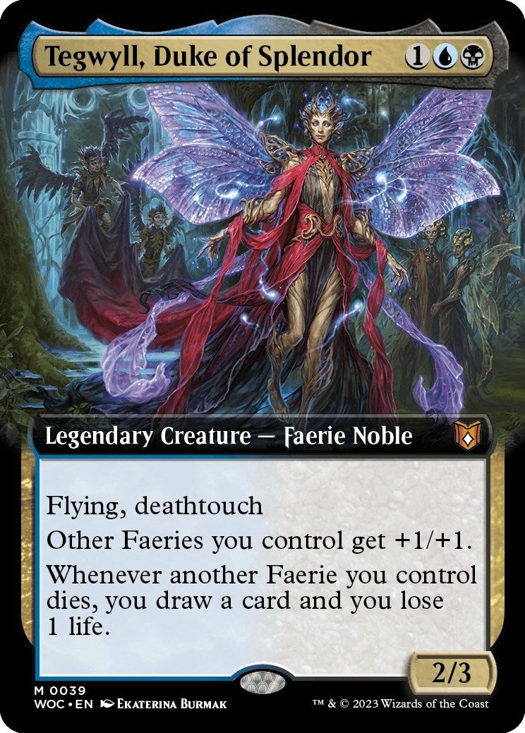 Tegwyll, Duke of Splendor (Extended Art) (39) (Commander: Wilds of Eldraine)