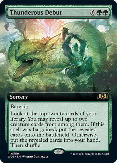 Thunderous Debut (Extended Art) (359) (Wilds of Eldraine)