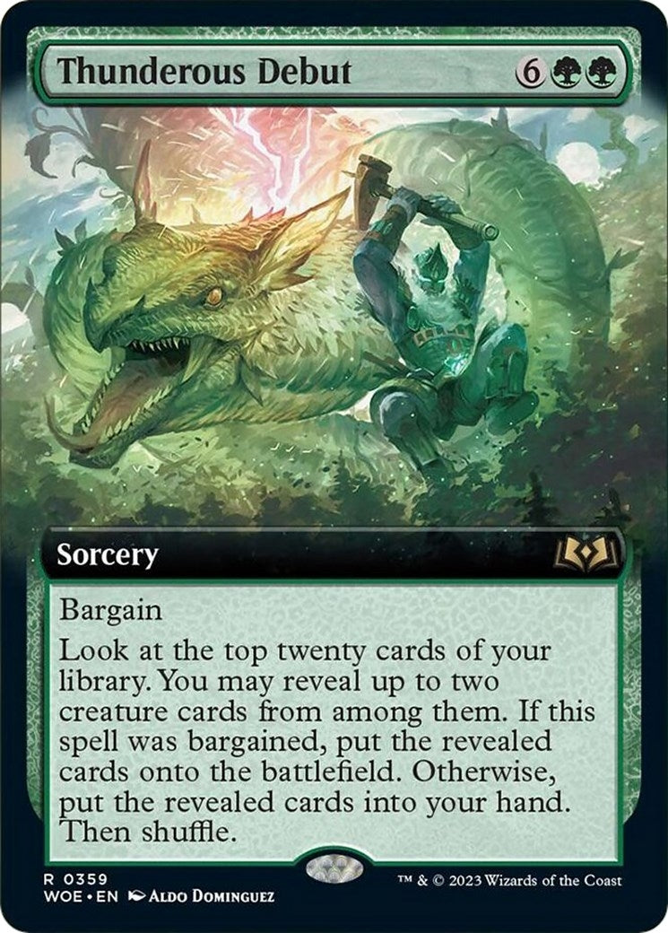 Thunderous Debut (Extended Art) (359) (Wilds of Eldraine)