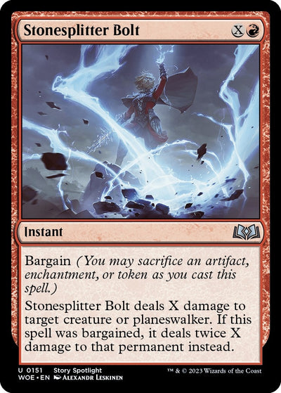 Stonesplitter Bolt (151) (Wilds of Eldraine) (WOE)