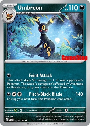 Image for Umbreon - 130/197 (GameStop Exclusive) (130/197) (Miscellaneous Cards & Products) - Pokemon