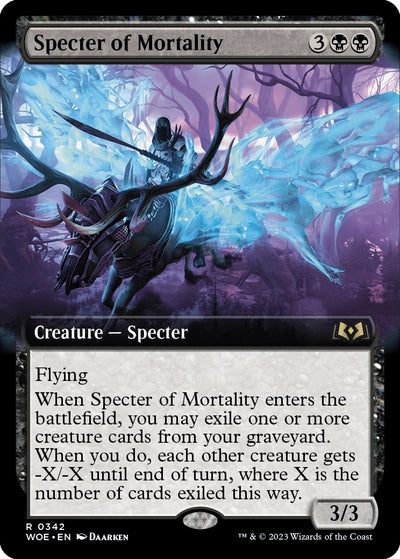 Specter of Mortality (Extended Art) (342) (Wilds of Eldraine)