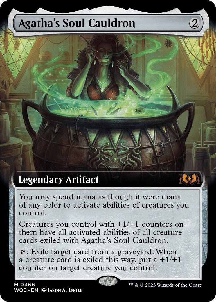 Agatha's Soul Cauldron (Extended Art) (366) (Wilds of Eldraine)
