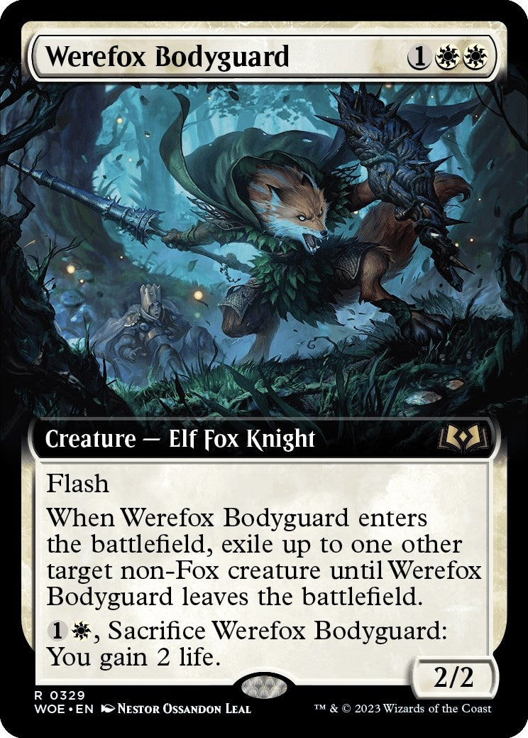 Werefox Bodyguard (Extended Art) (329) (Wilds of Eldraine)