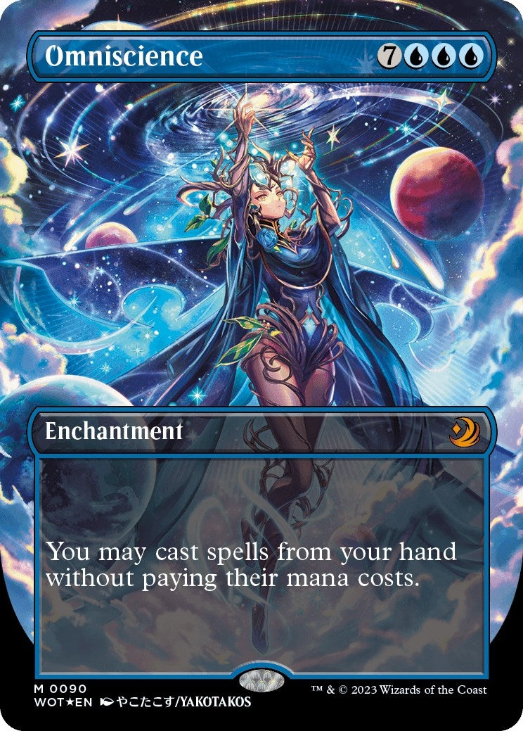 Omniscience (Anime Borderless) (Confetti Foil) (90) (Wilds of Eldraine: Enchanting Tales)