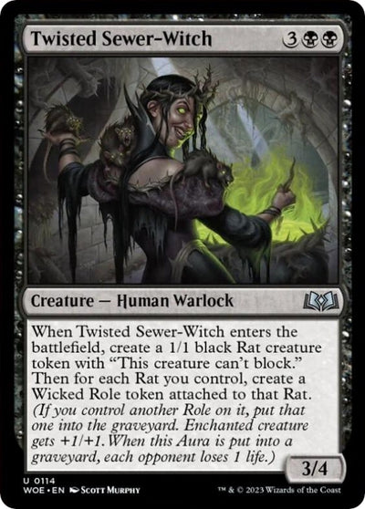 Twisted Sewer-Witch (114) (Wilds of Eldraine) (WOE)