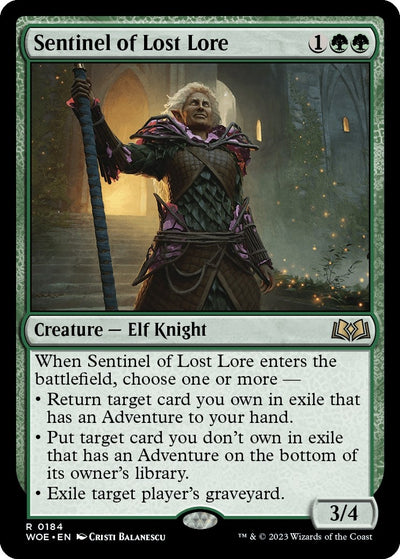 Sentinel of Lost Lore (184) (Wilds of Eldraine)